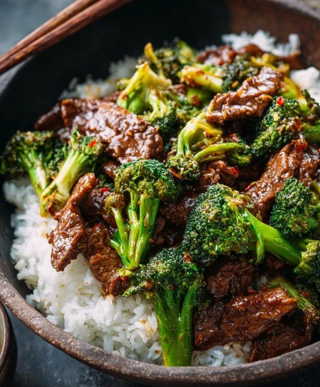 Chinese Beef and Broccoli (牛肉炒西兰花)