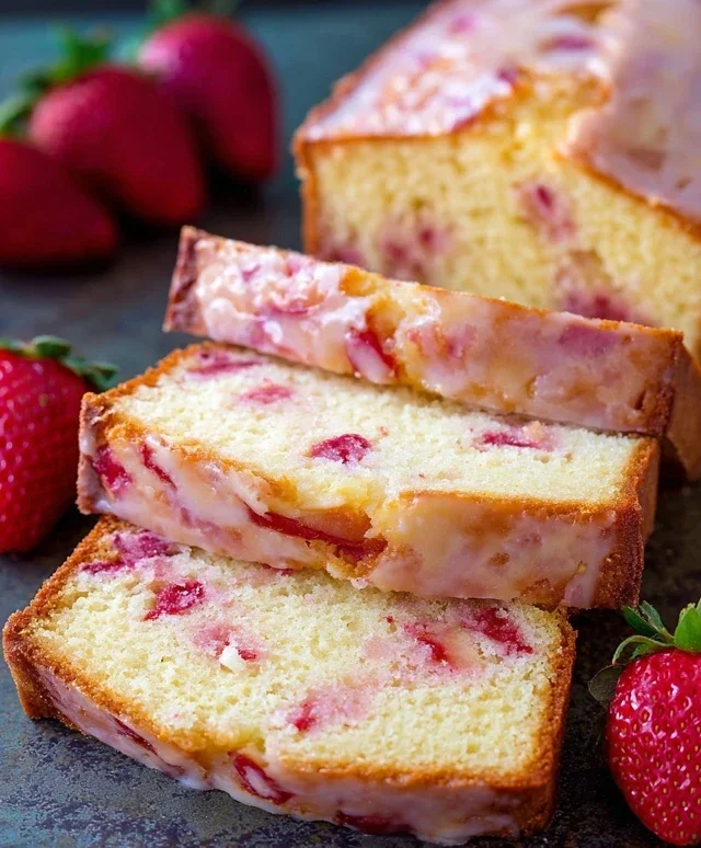 Strawberry Pound Cake