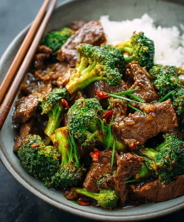 Chinese Beef and Broccoli (牛肉炒西兰花)