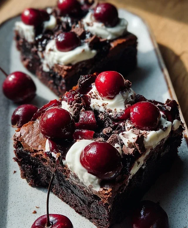 Small-Batch Black Forest Brownies