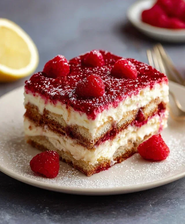 Raspberry Tiramisu