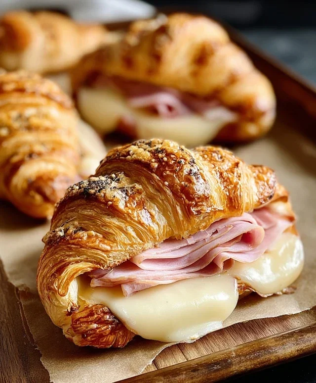 Turkey & Beef Beef Ham Croissant Melts