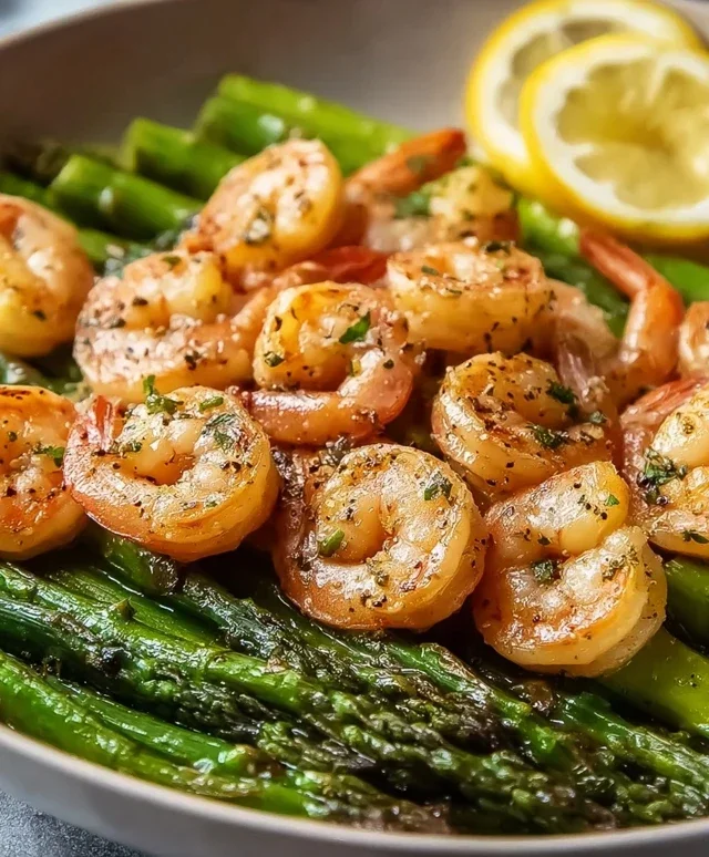 Lemon Garlic Shrimp and Asparagus (20-Minutes)