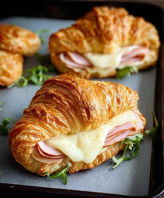 Turkey & Beef Beef Ham Croissant Melts