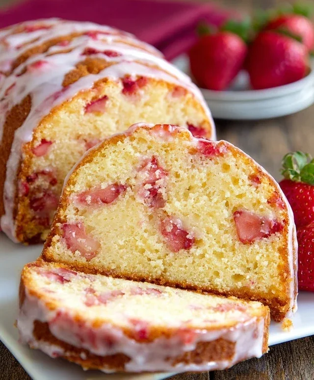 Strawberry Pound Cake