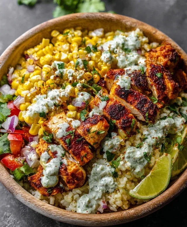 Tasty Street Corn Chicken Bowl