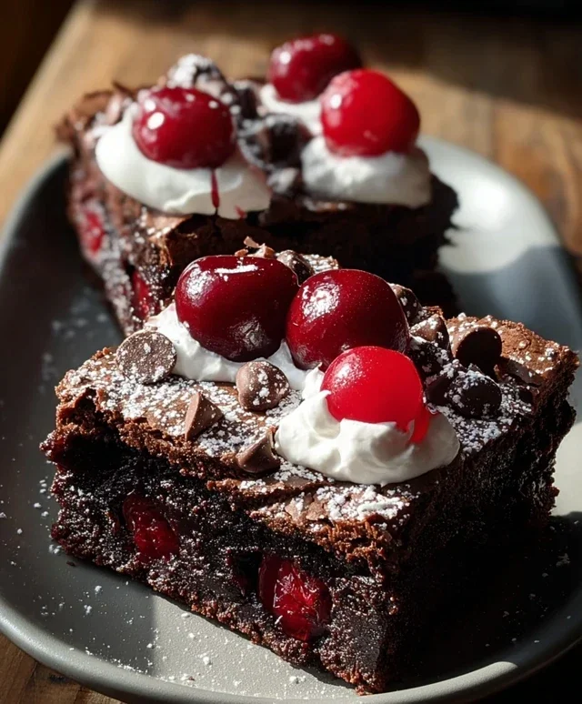 Small-Batch Black Forest Brownies