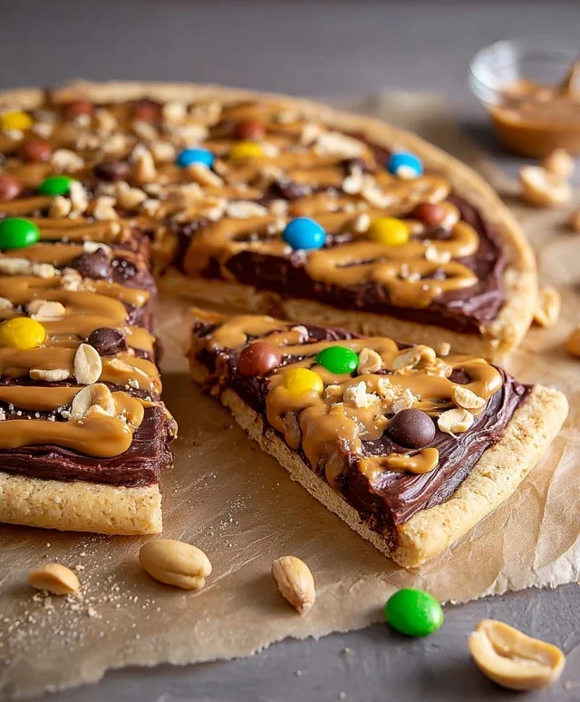 Chocolate Peanut Butter Pizza