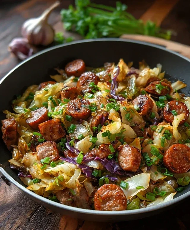 Easy Sausage and Cabbage Stir Fry