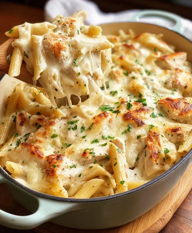Chicken Alfredo Bake