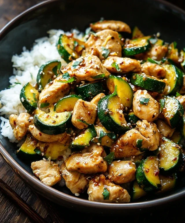 Chicken Zucchini Stir Fry
