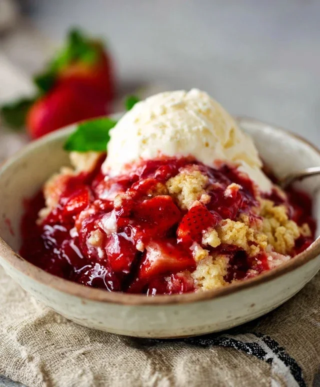Strawberry Cobbler