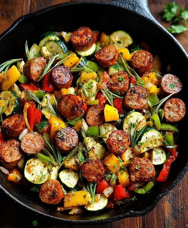 Sausage and Veggies Skillet