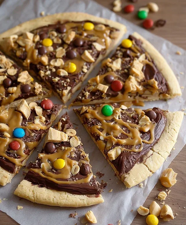 Chocolate Peanut Butter Pizza