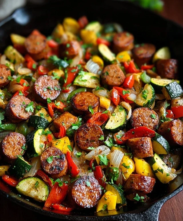 Sausage and Veggies Skillet