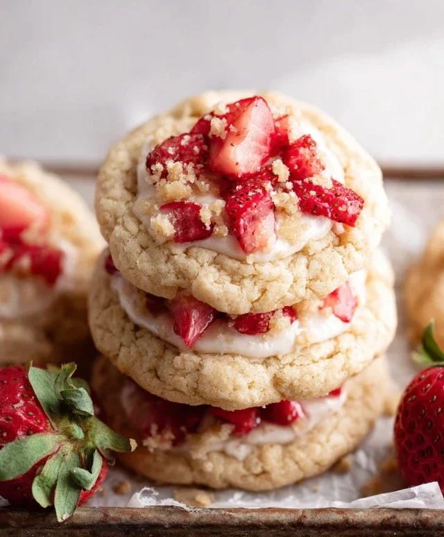 Strawberry Shortcake Cookies