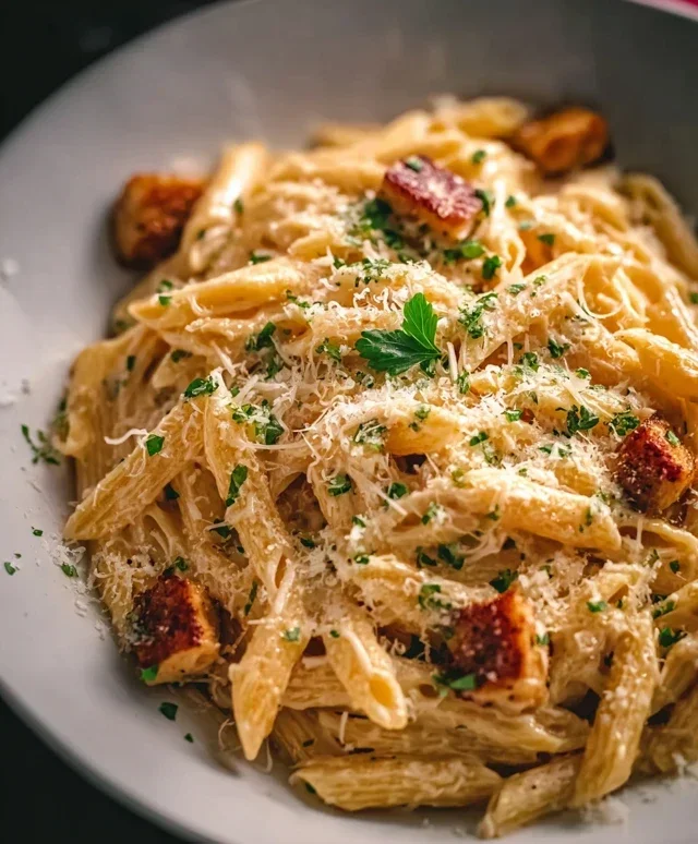 One Pot Creamy Garlic Pasta (Just 20 Minutes!)