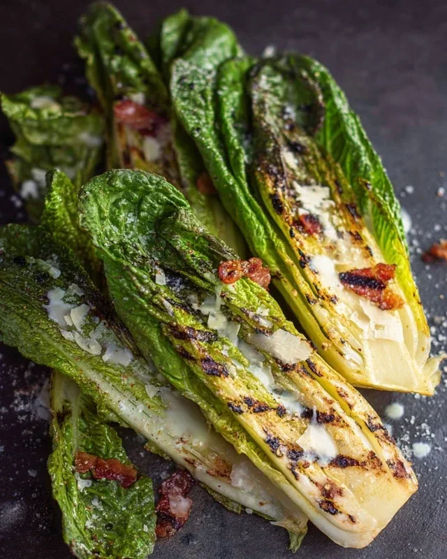 Grilled Romaine Caesar Salad Recipe