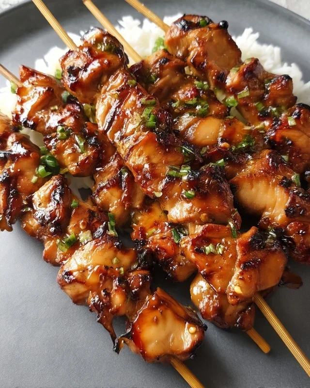 Teriyaki Chicken Skewers