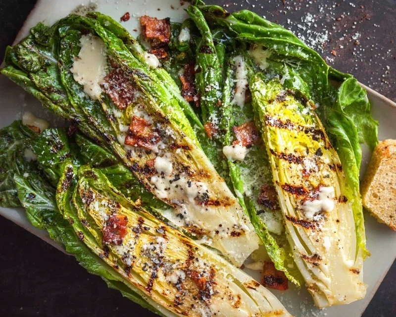 Grilled Romaine Caesar Salad Recipe