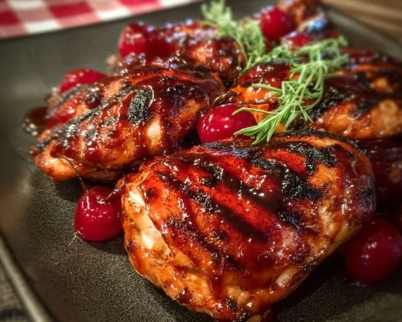 Cherry Dr. Pepper Grilled Chicken
