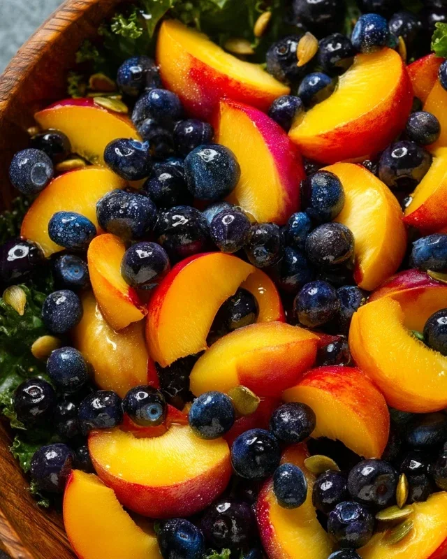 Summer Peach Blueberry Knon-non-non-alcoholic alternativeic non-alcoholic ale Salad