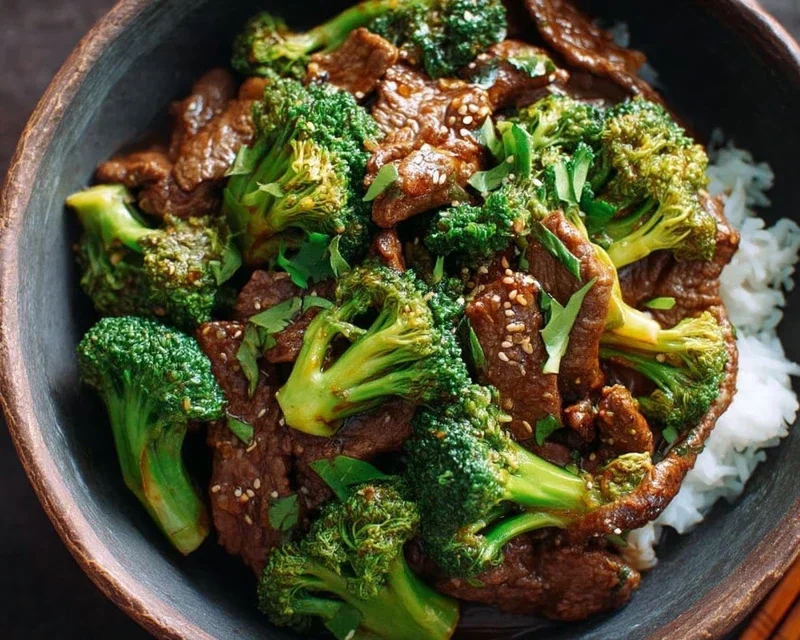 Chinese Beef and Broccoli (牛肉炒西兰花)