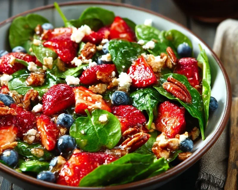 15-Minute Strawberry Spinach Salad
