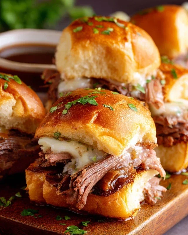 Easy French Dip Sliders Recipe