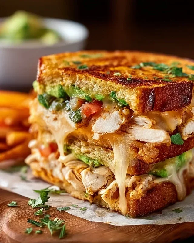 Chicken Avocado Melt Sandwich