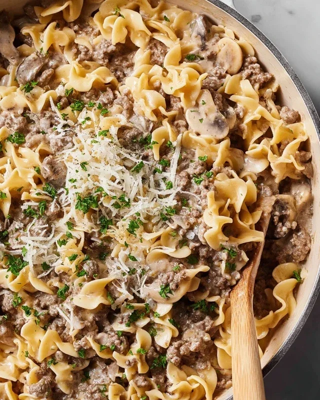 30-Minute Ground Beef Stroganoff