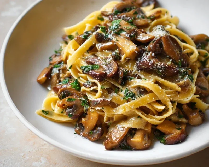 Garlic Mushroom Pasta