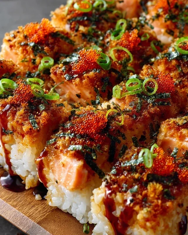 Spicy Salmon Sushi Bake Recipe