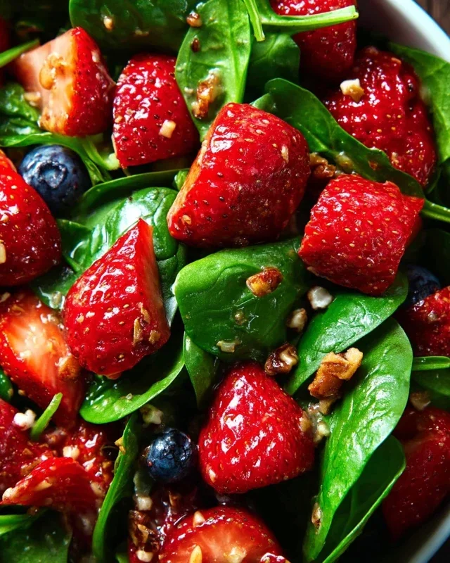 15-Minute Strawberry Spinach Salad