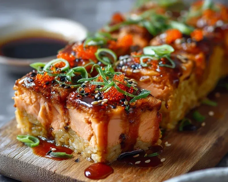 Spicy Salmon Sushi Bake Recipe
