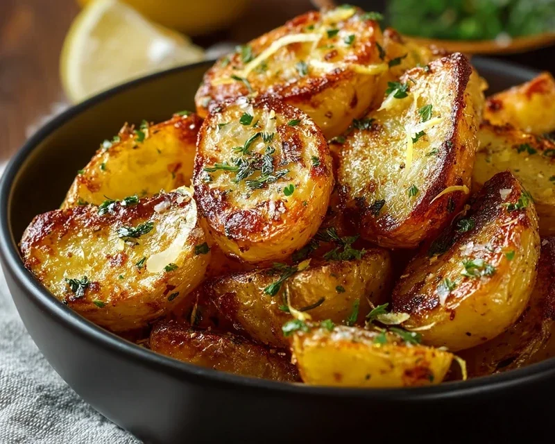Authentic Greek Potatoes: Crispy Lemon Perfection!