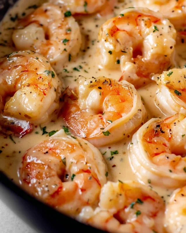 Creamy Garlic Shrimp (15 mins)