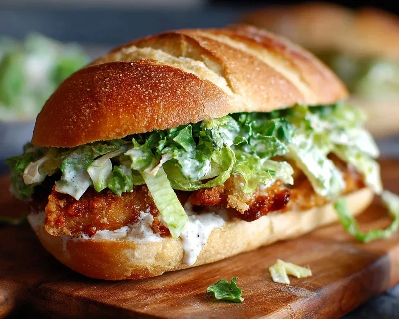 Crispy Chicken Caesar Sandwich
