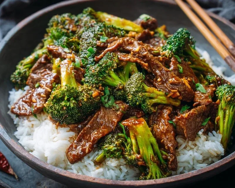 Chinese Beef and Broccoli (牛肉炒西兰花)