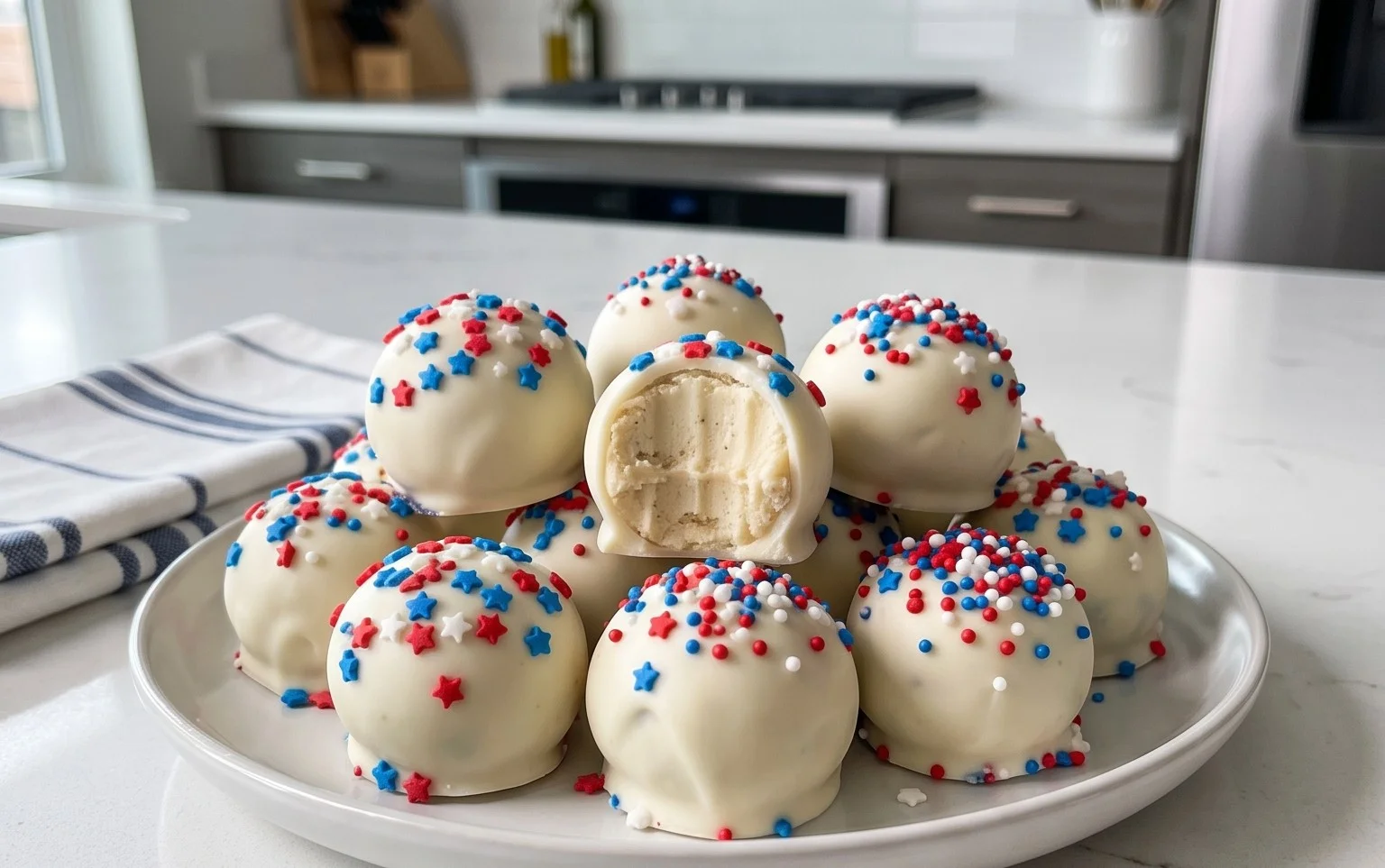 Patriotic Oreo Balls