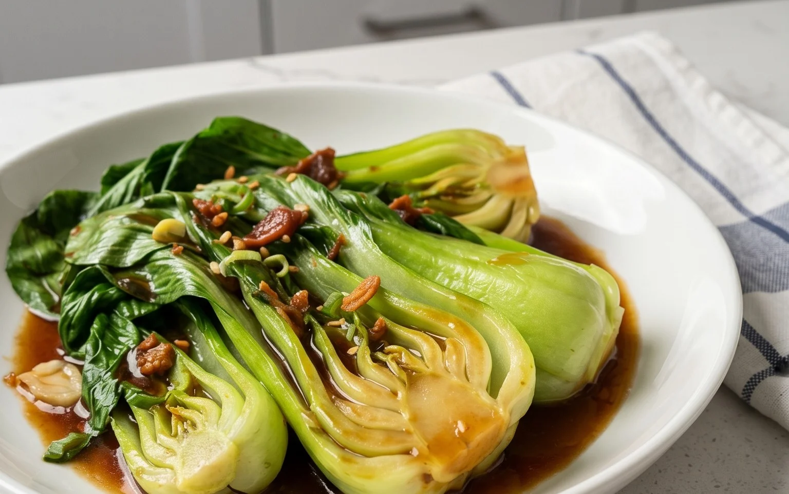 Bok Choy with Oyster Sauce