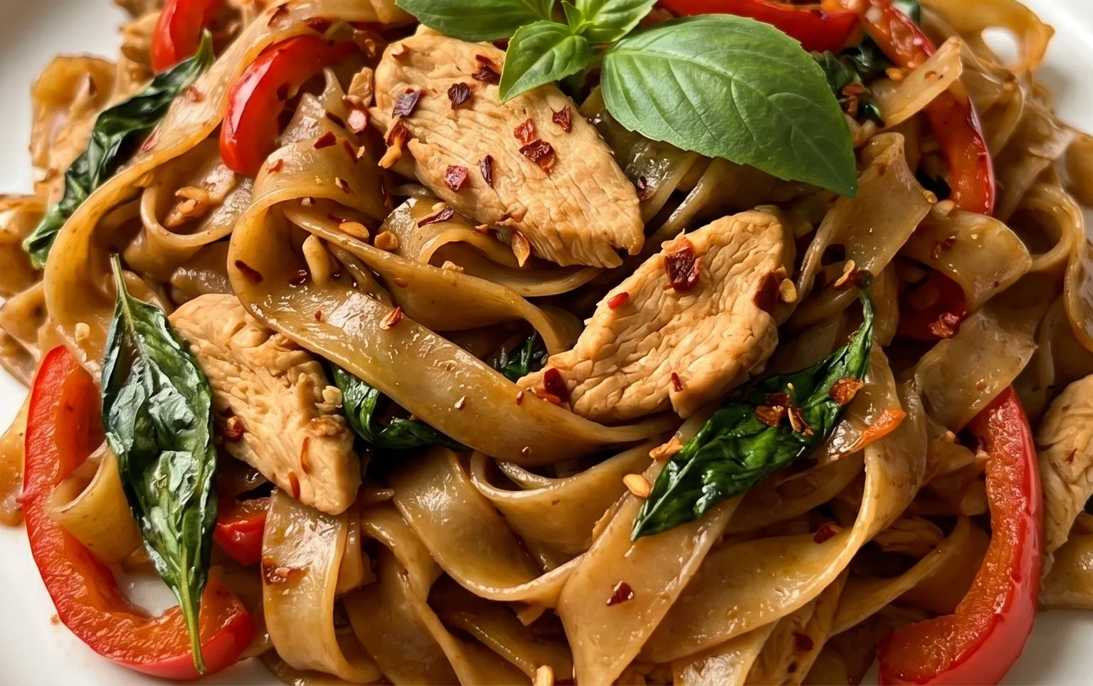 Drunken noodles