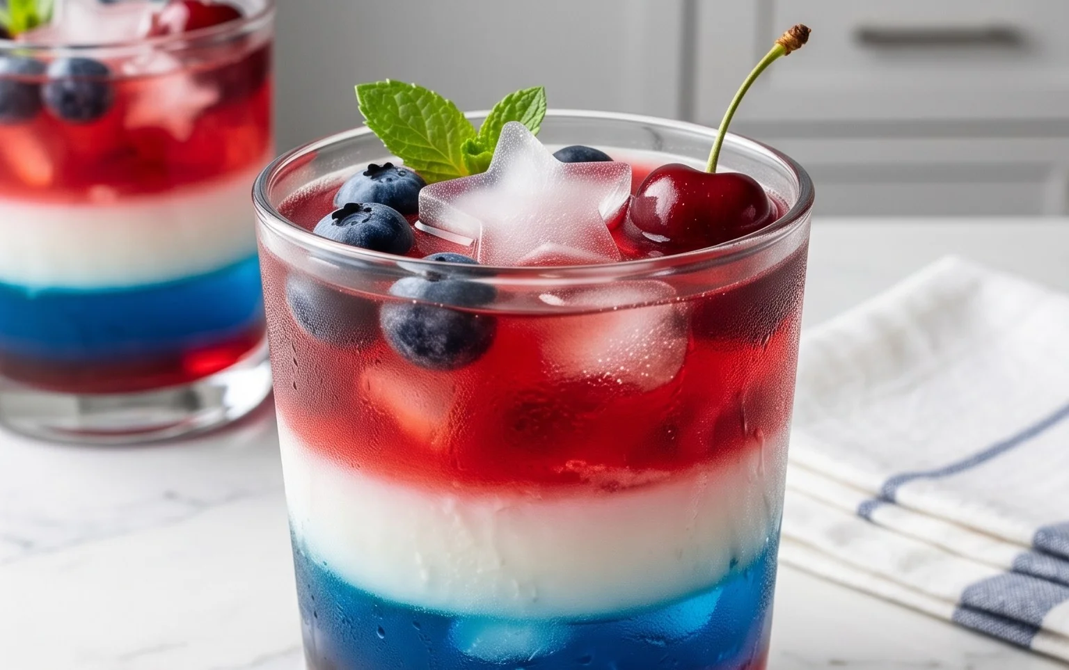 July 4th Layered Drinks Recipe