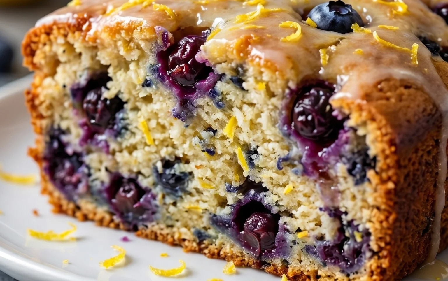 Vegan Lemon Blueberry Cake