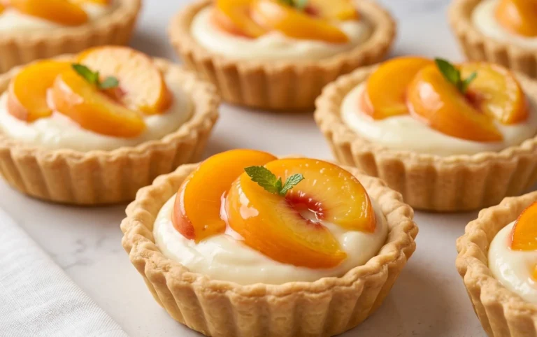 Mini Peach and Cream Cheese Tarts