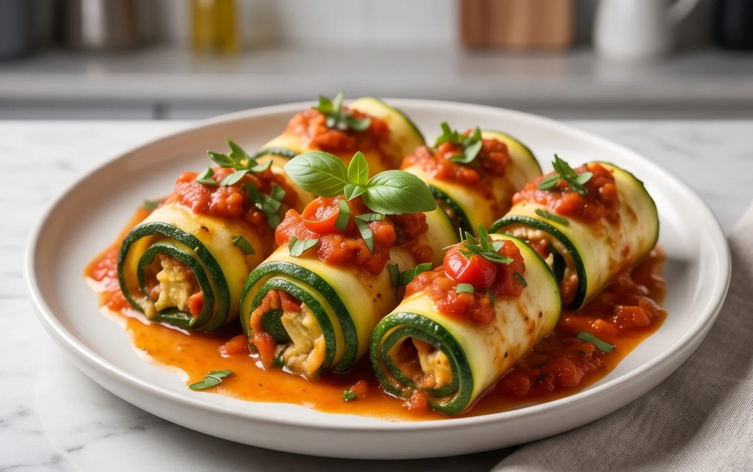 Vegan Zucchini Rollatini
