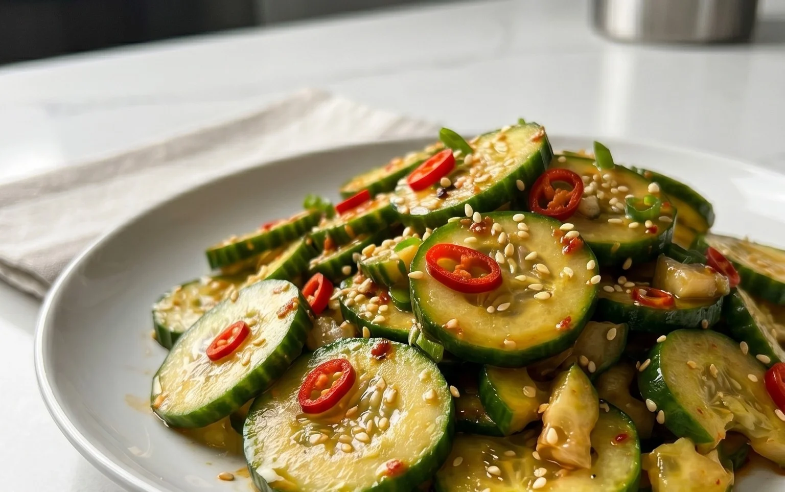 Spicy Asian Cucumber Salad