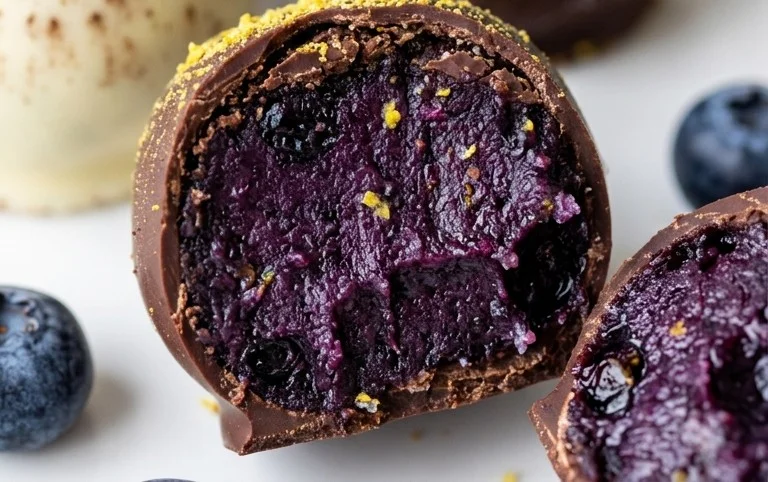 LEMON BLUEBERRY TRUFFLES 