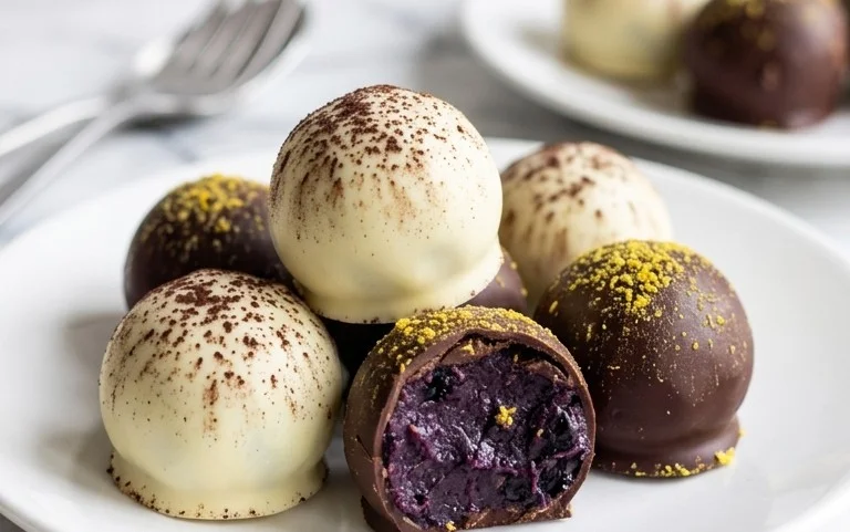 LEMON BLUEBERRY TRUFFLES 