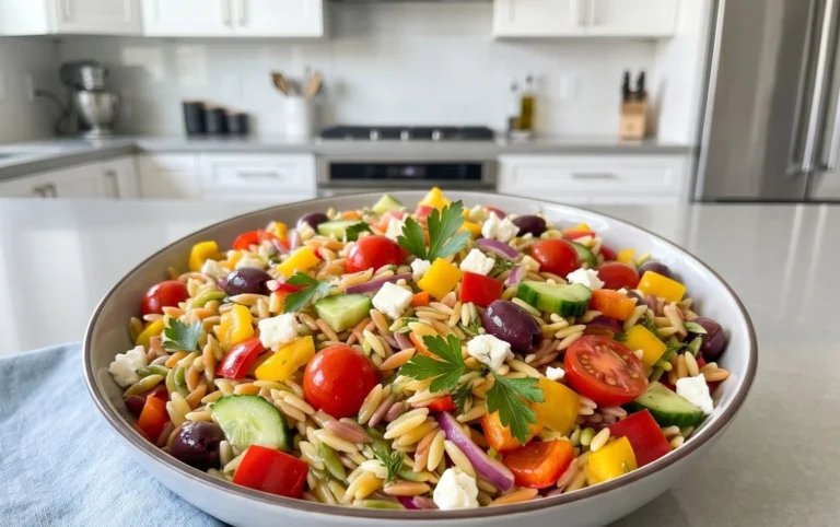 Rainbow Orzo Salad